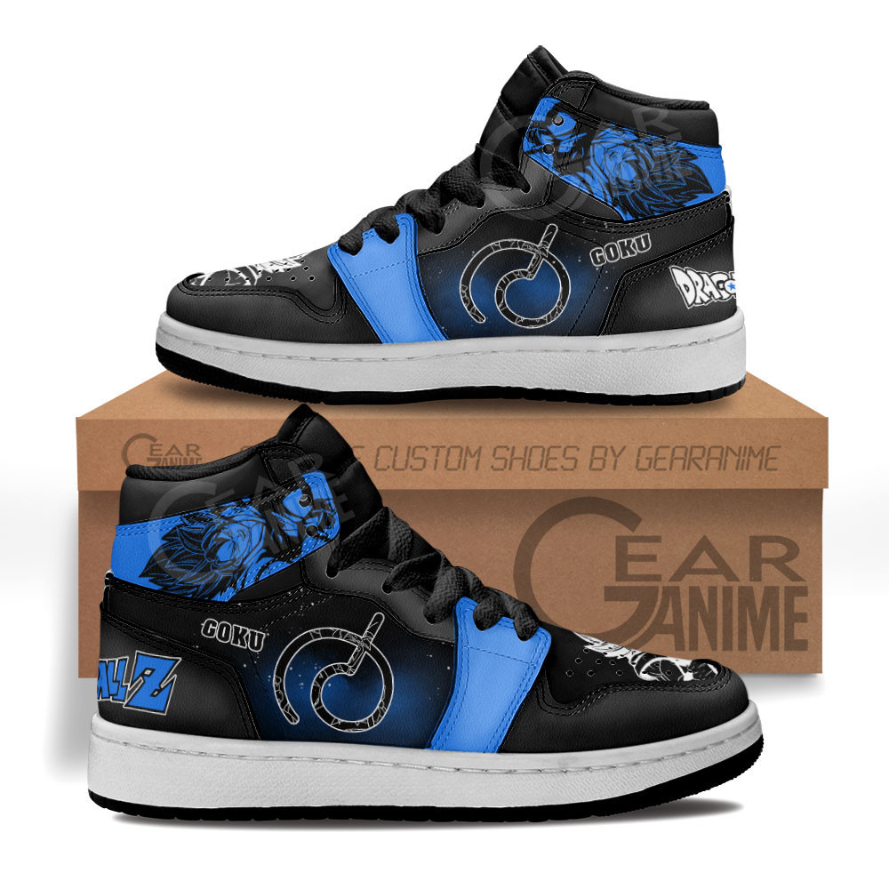 Goku Whis Custom Anime Kids High-Top Leather Sneakers Great Gift Shoes MV1503