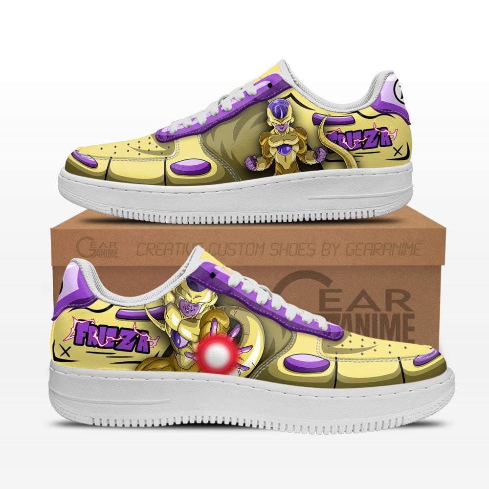 Golden Frieza Custom Anime Low-Top Leather Sneakers