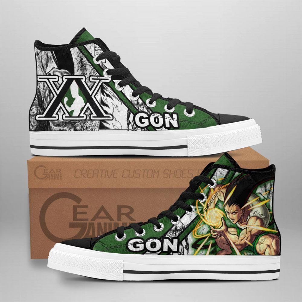 Gon Adult Custom Anime High-Top Canvas Shoes TT2608
