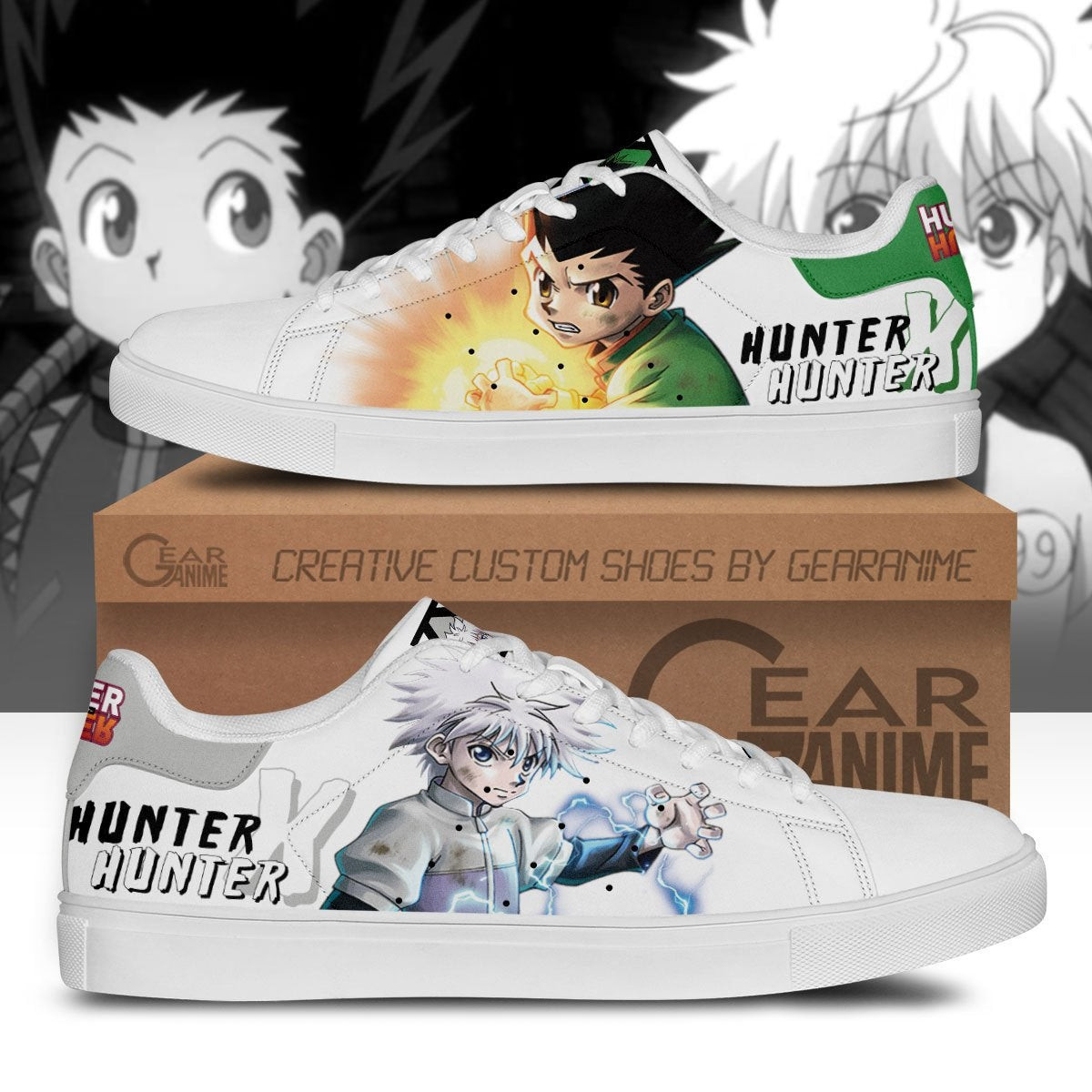 Gon and Killua Custom Anime Classic Court Shoes