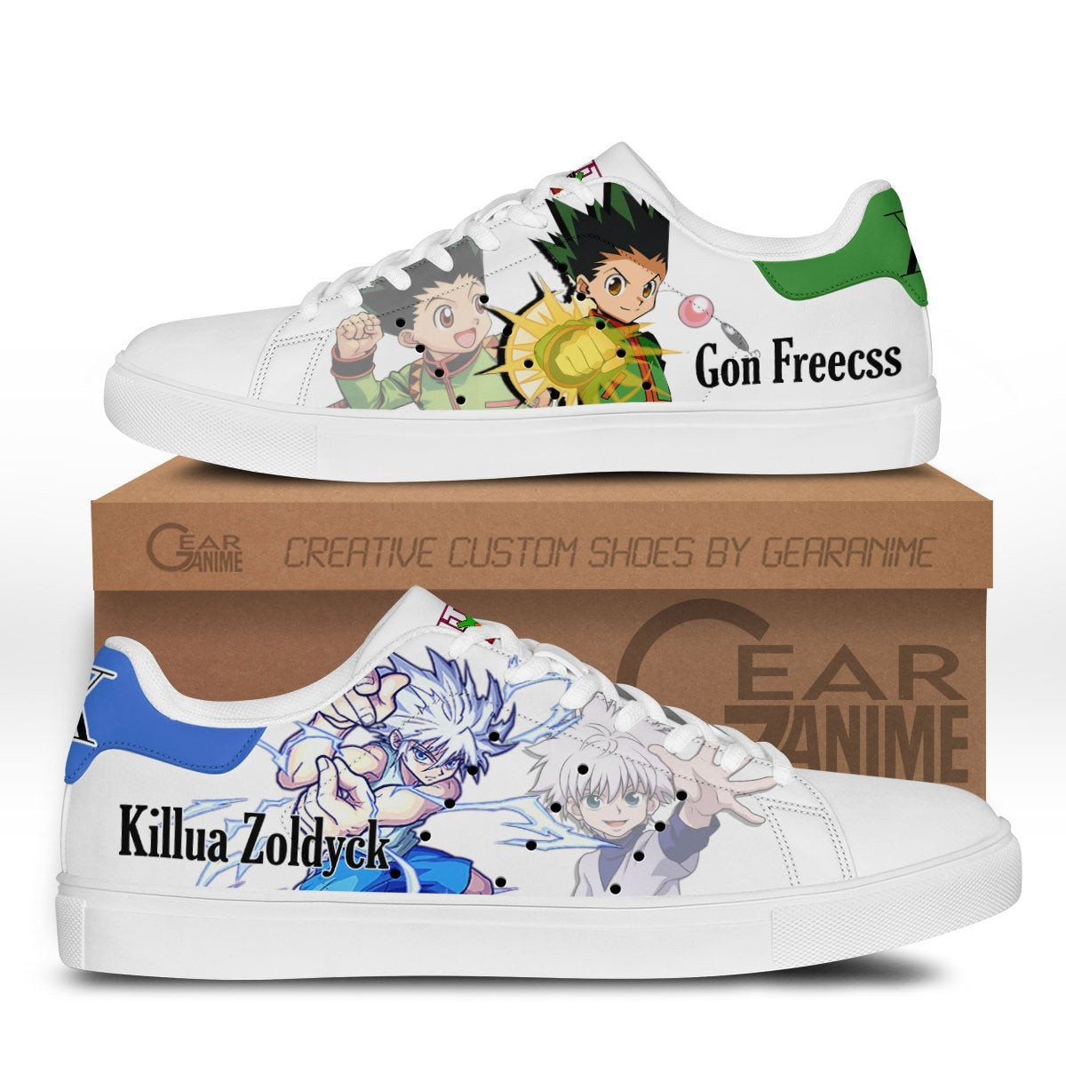 Gon and Killua Custom Anime Classic Court Shoes