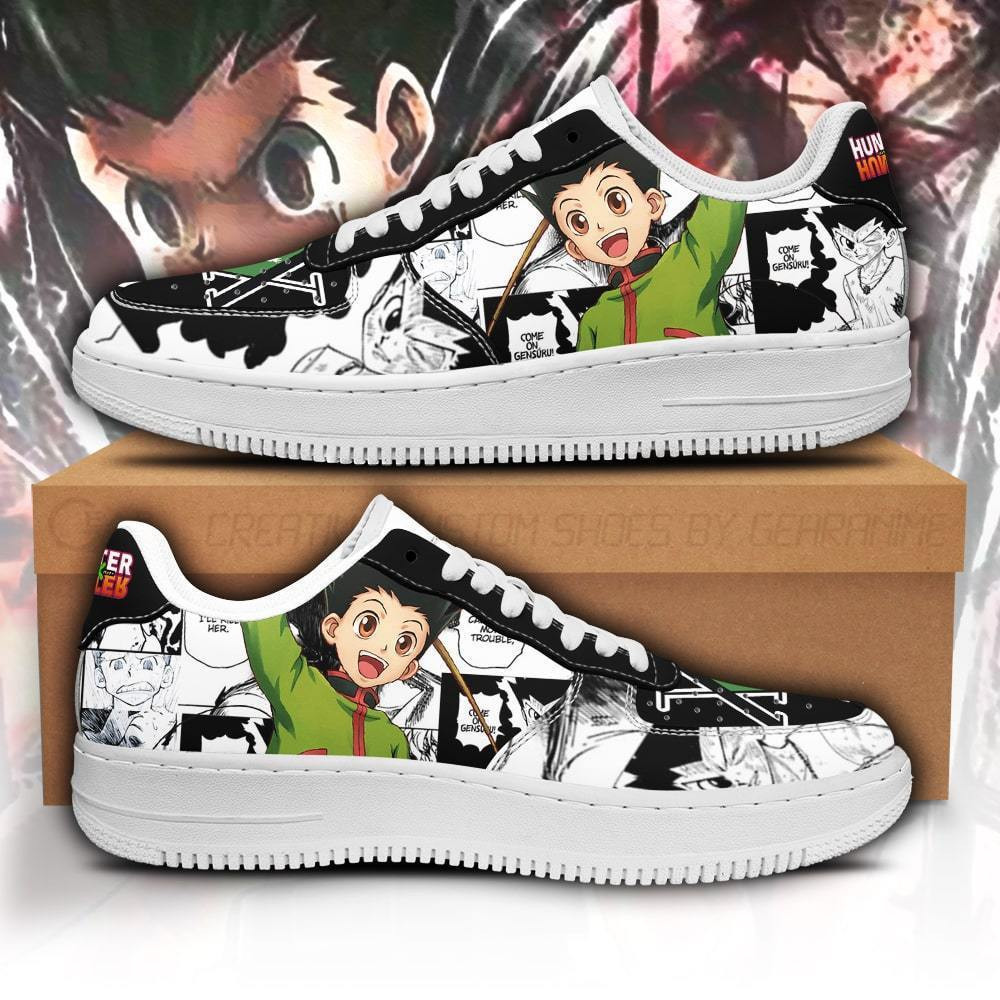 Gon Custom Anime Low-Top Leather Sneakers