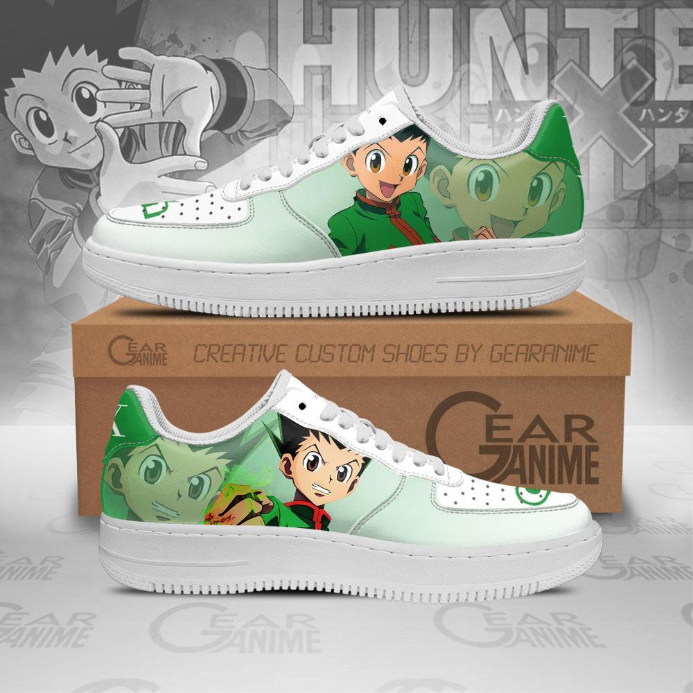 Gon Freecss Custom Anime Low-Top Leather Sneakers