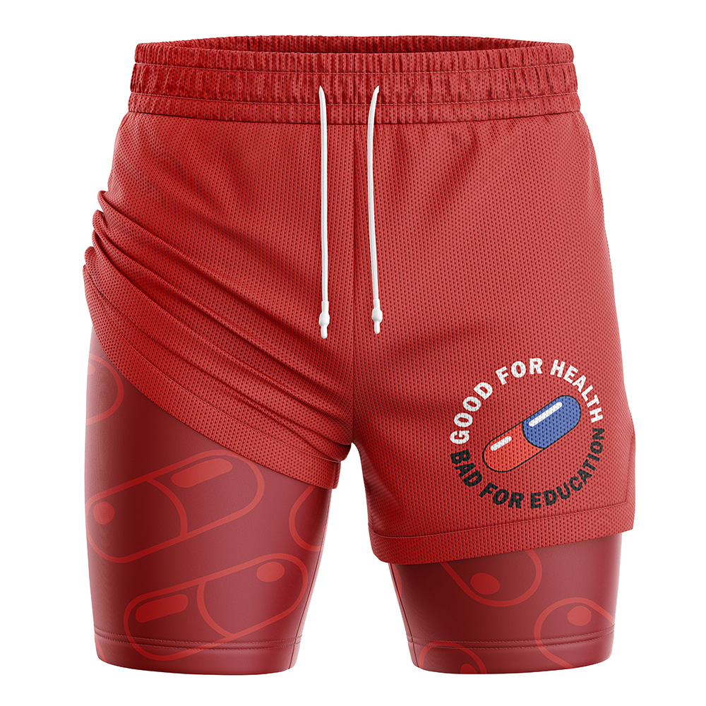 Good for Health Bad for Education Akira 2-in-1 Performance Shorts
