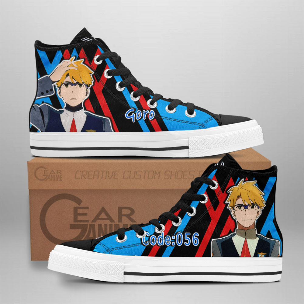 Goro Code 056 Custom Anime High-Top Canvas Shoes