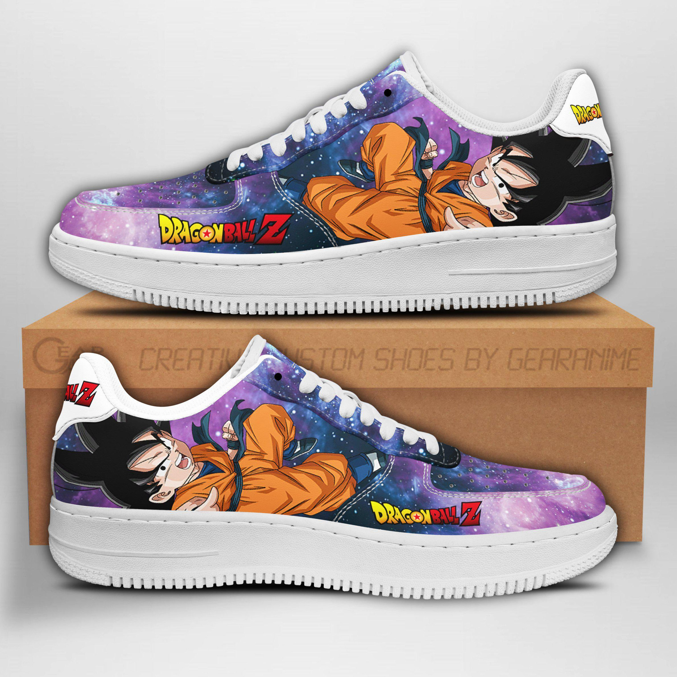 Goten Custom Anime Low-Top Leather Sneakers