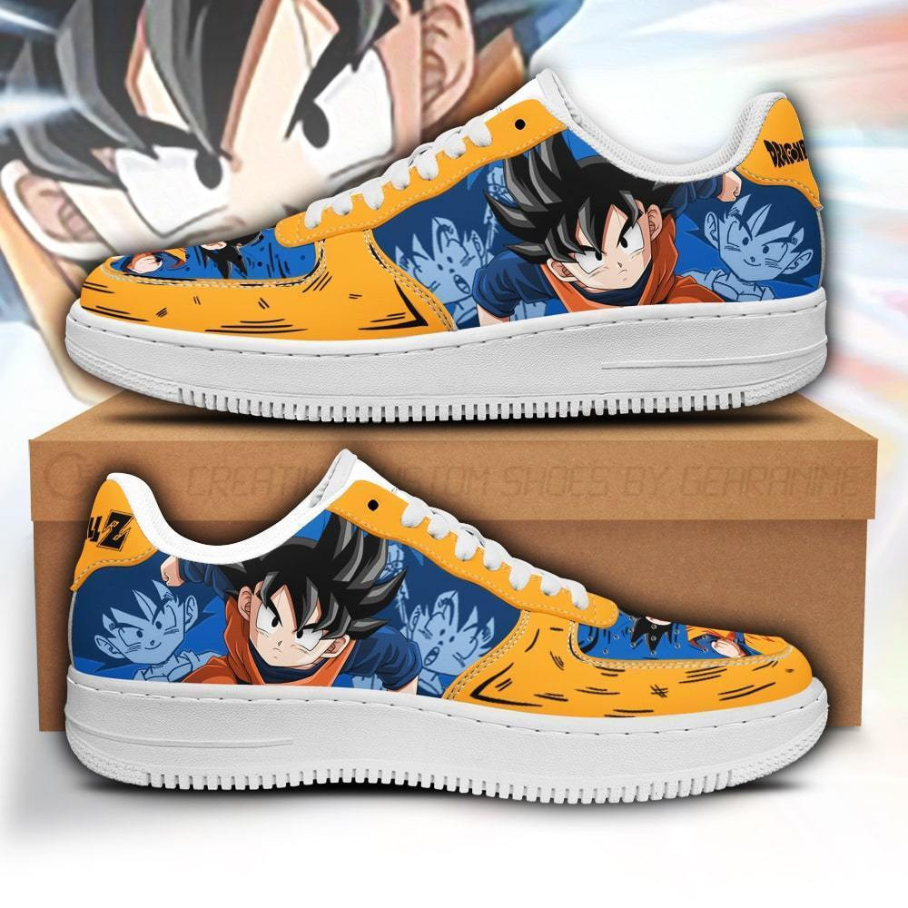 Goten Custom Anime Low-Top Leather Sneakers