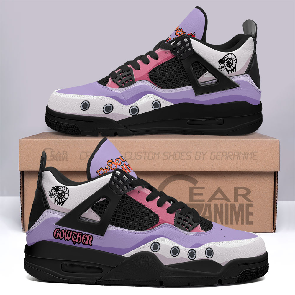 Gowther Custom Anime Retro 4 Leather Sneakers Deadly Sins