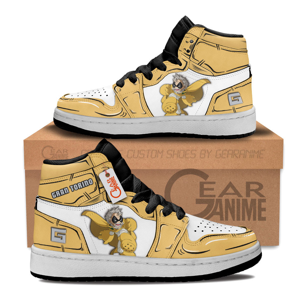 Gran Torino Custom Anime Kids High-Top Leather Sneakers Personalized
