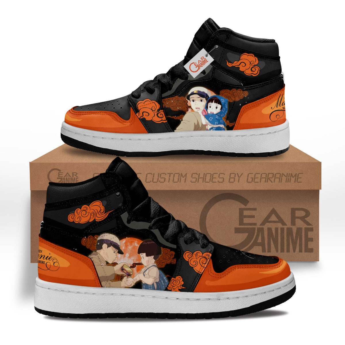 Grave of the Fireflies Custom Anime Kids High-Top Leather Sneakers MV2103