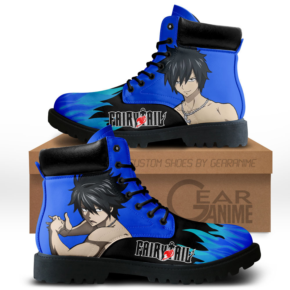 Gray Fullbuster Custom Anime Combat Boots NTT071