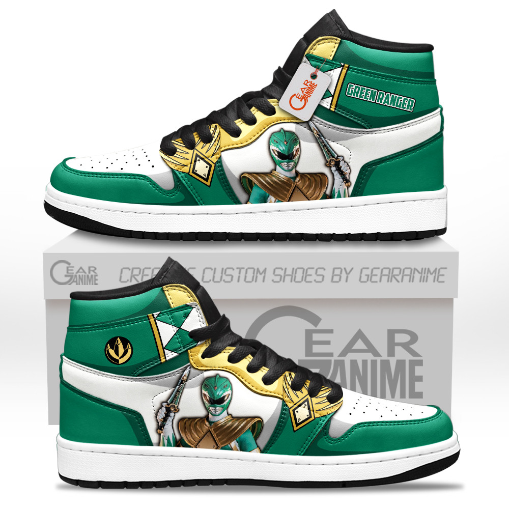 Green Ranger Custom Movie High-Top Leather Sneakers Unique Style & Design