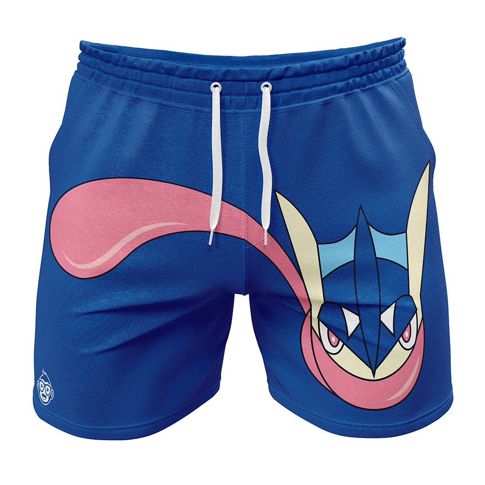 Greninja Face Pokemon Gym Shorts
