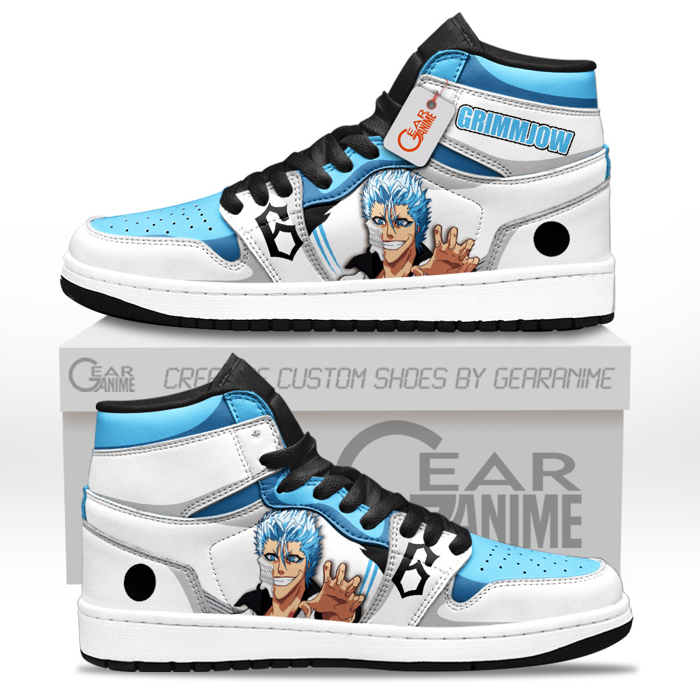 Grimmjow High-Top Leather Sneakers Custom Name