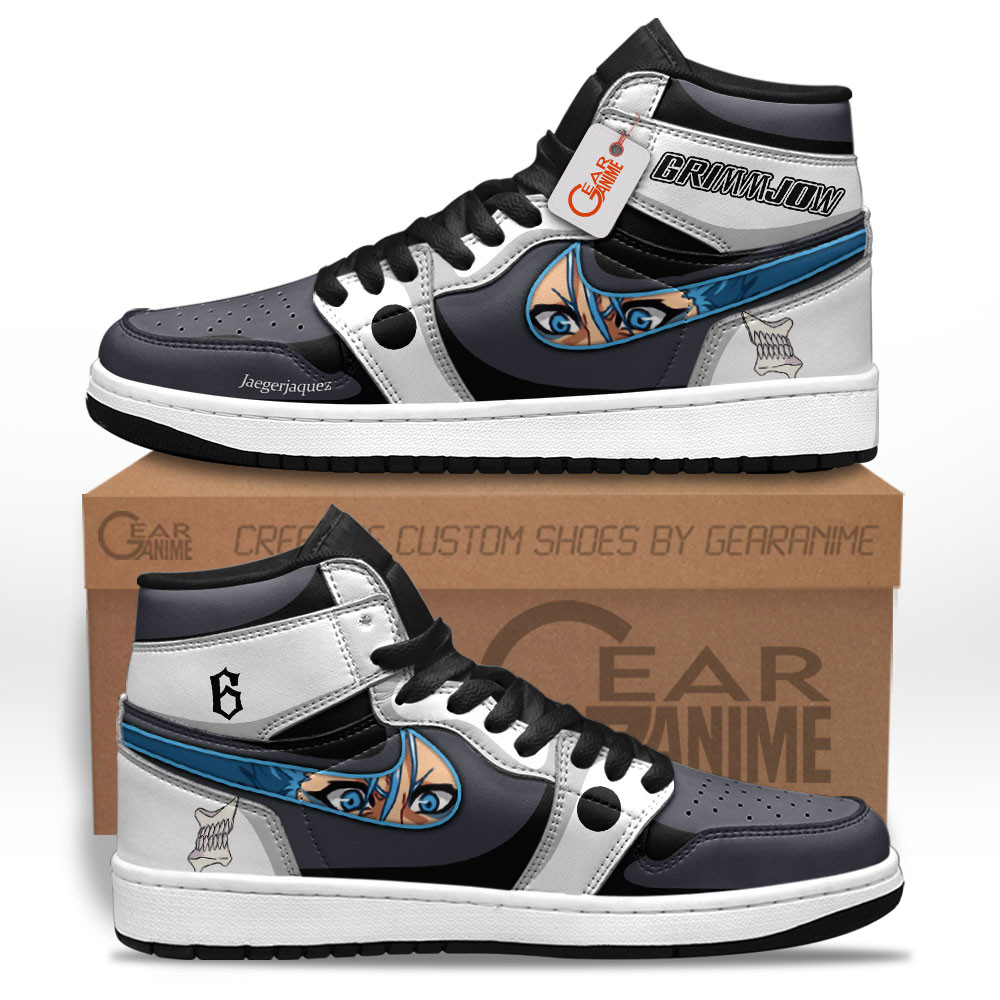 Grimmjow Jaegerjaquez High-Top Leather Sneakers Custom Name