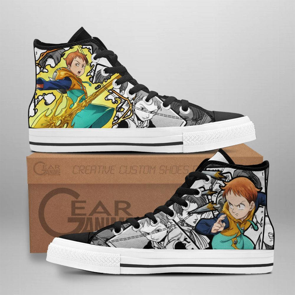Grizzly's Sin of Sloth King Custom Anime High-Top Canvas Shoes TT0909