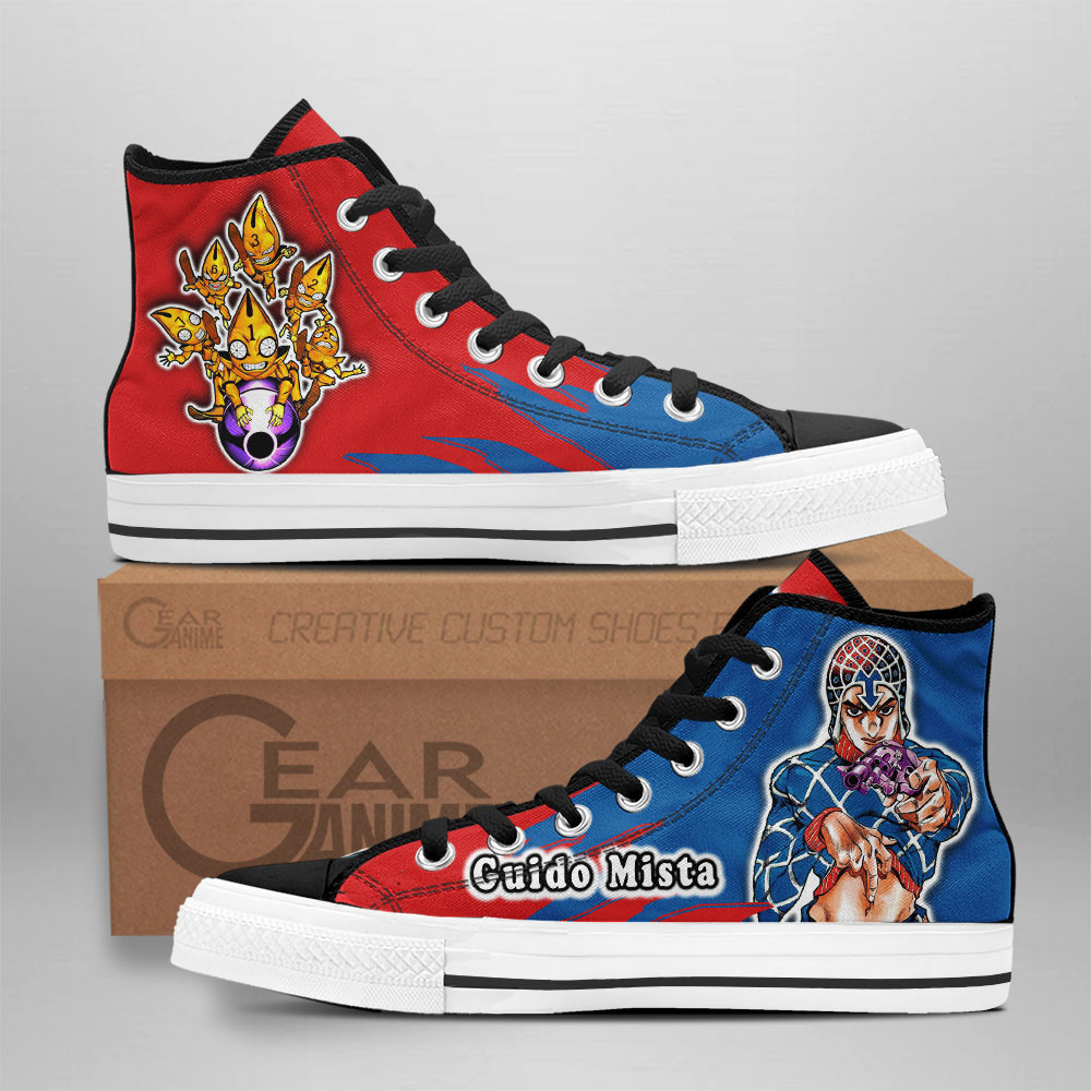 Guido Mista Custom Anime High-Top Canvas Shoes NTT291