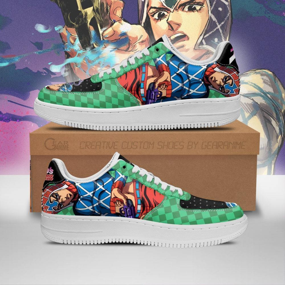 Guido Mista Custom Anime Low-Top Leather Sneakers