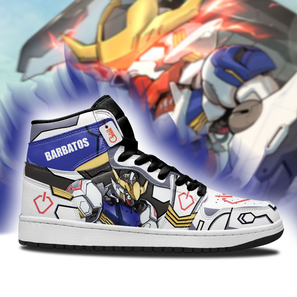 Gundam Barbatos High-Top Leather Sneakers ASW-G-08 Custom Name