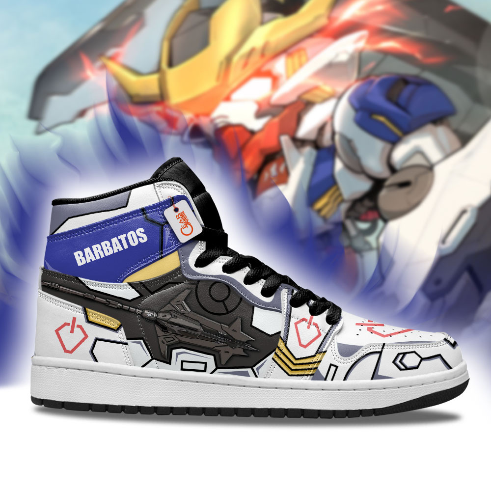 Gundam Barbatos High-Top Leather Sneakers ASW-G-08 Custom Name