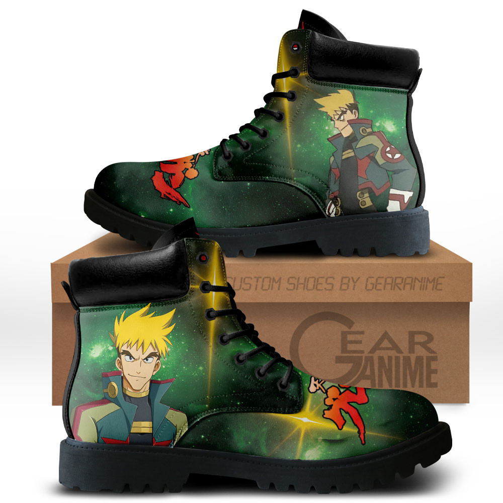 Gurren Lagann Kittan Bachika Custom Anime Combat Boots MV0711