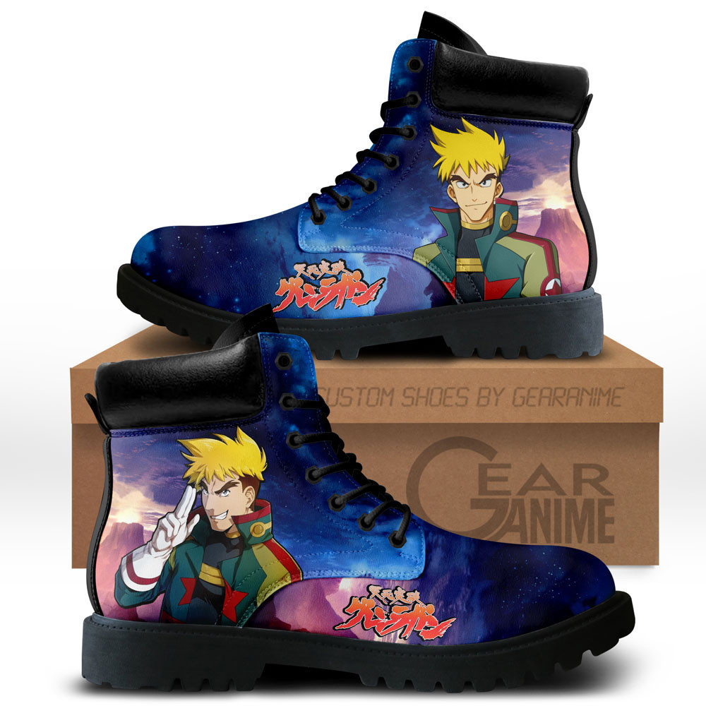 Gurren Lagann Kittan Bachika Custom Anime Combat Boots NTT171