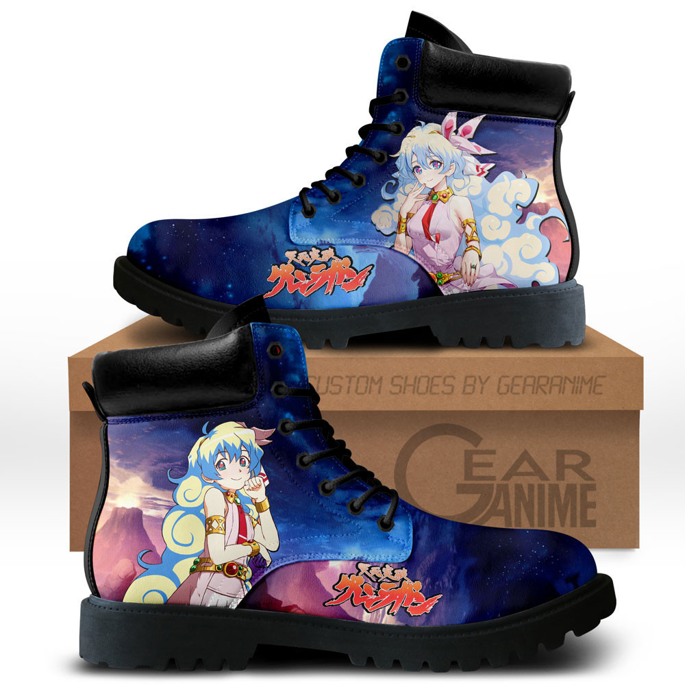 Gurren Lagann Nia Teppelin Custom Anime Combat Boots NTT171
