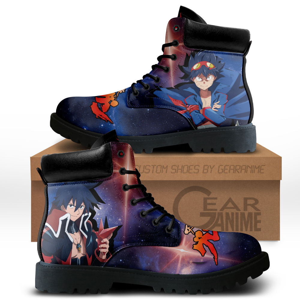 Gurren Lagann Simon Custom Anime Combat Boots MV0711