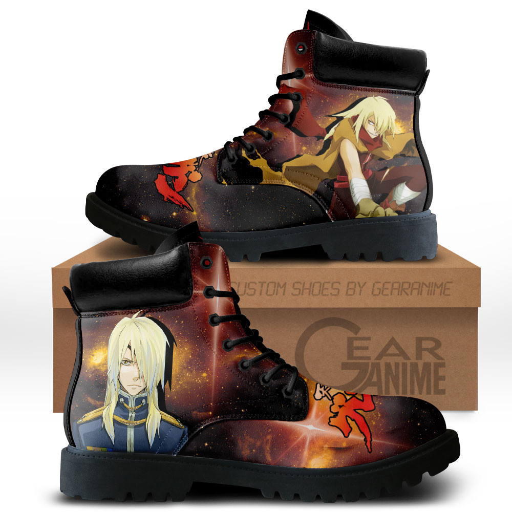 Gurren Lagann Viral Custom Anime Combat Boots MV0711