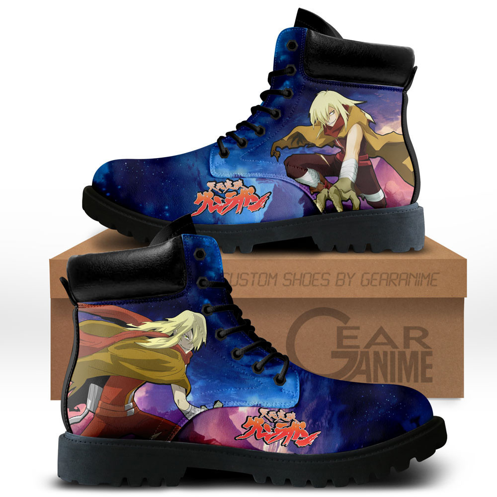 Gurren Lagann Viral Custom Anime Combat Boots NTT171