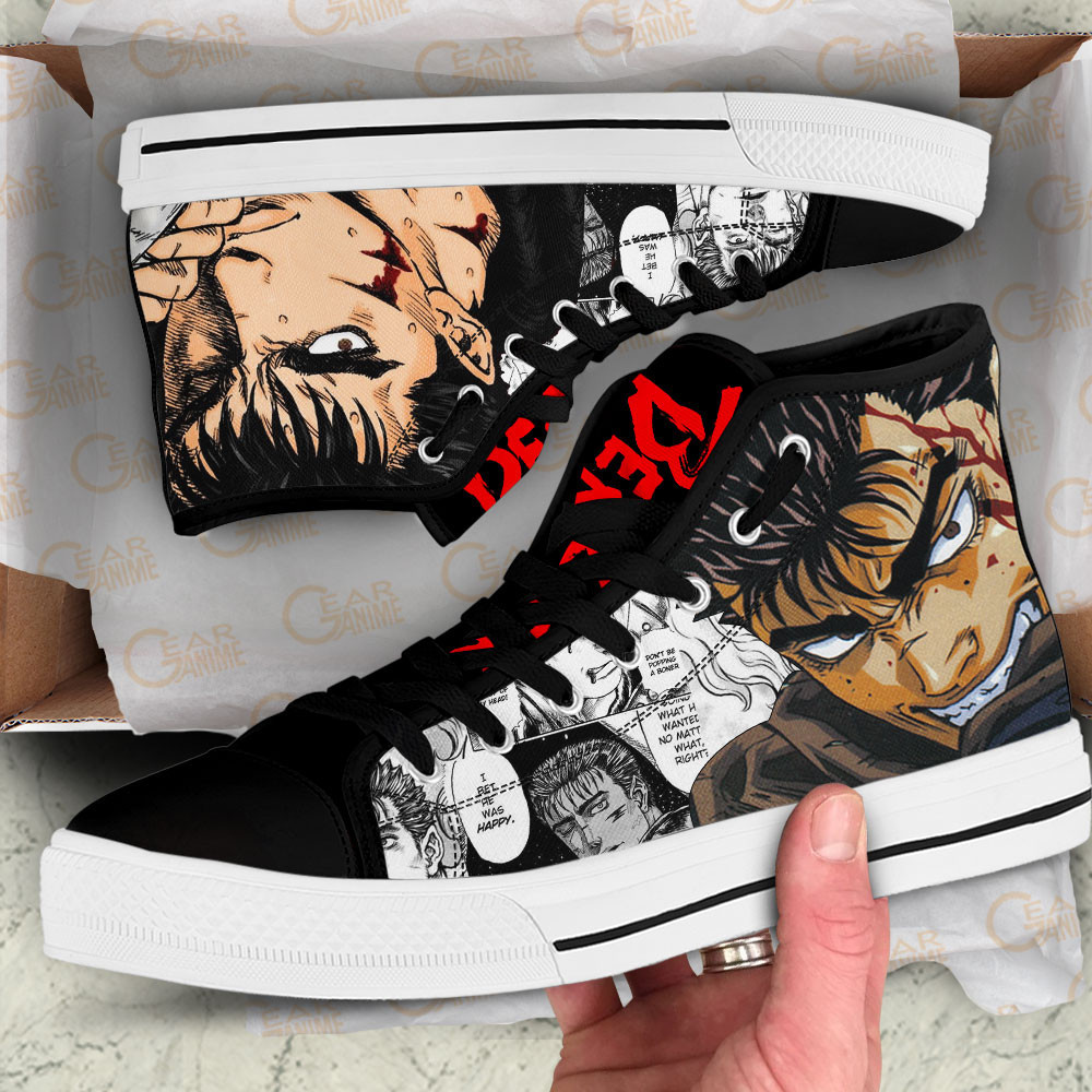 Guts High Tops Berserk The Black Swordsman