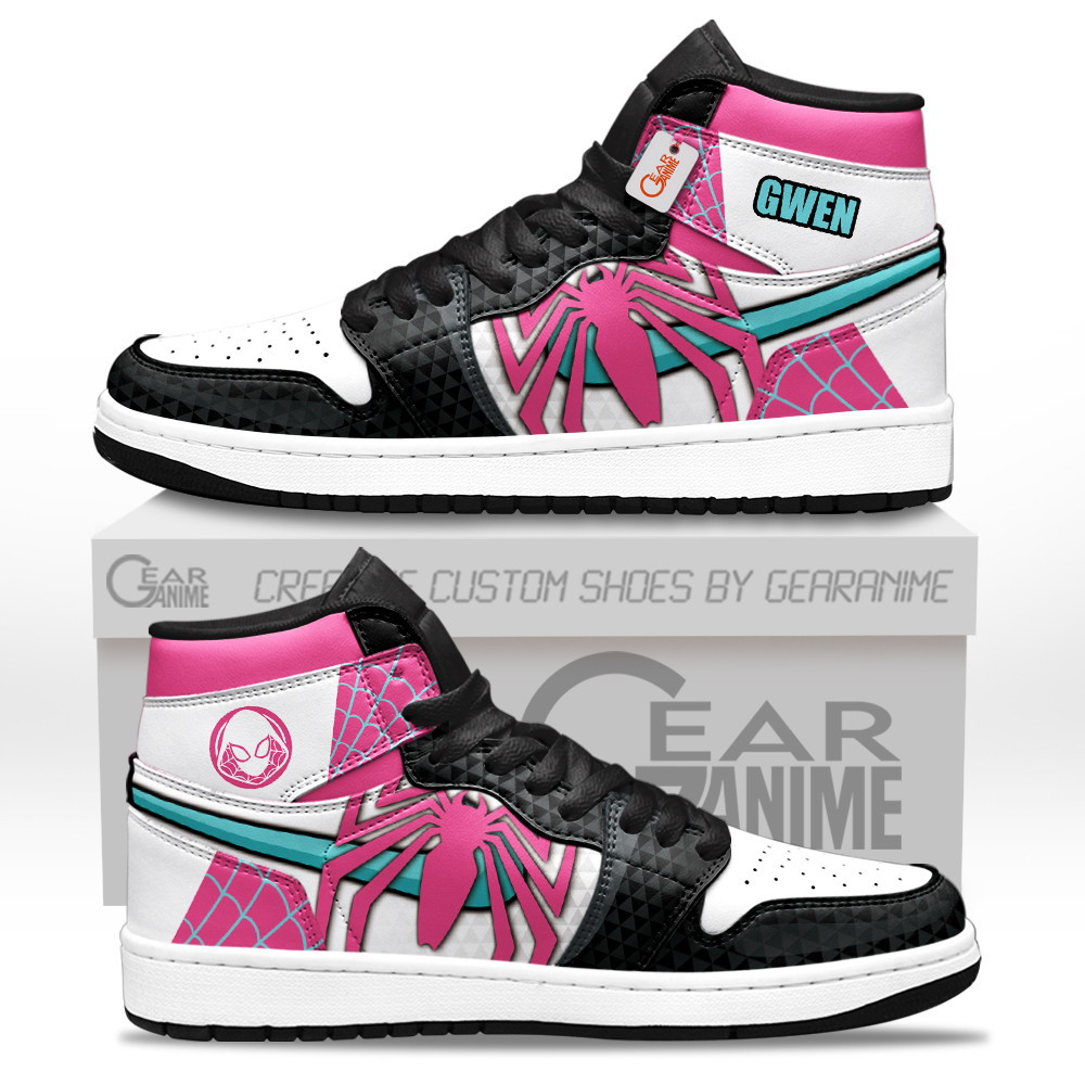 Gwen Stacy Personalized Custom High-Top Leather Sneakers
