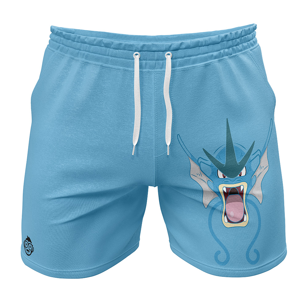 Gyarados Face Pokemon Gym Shorts