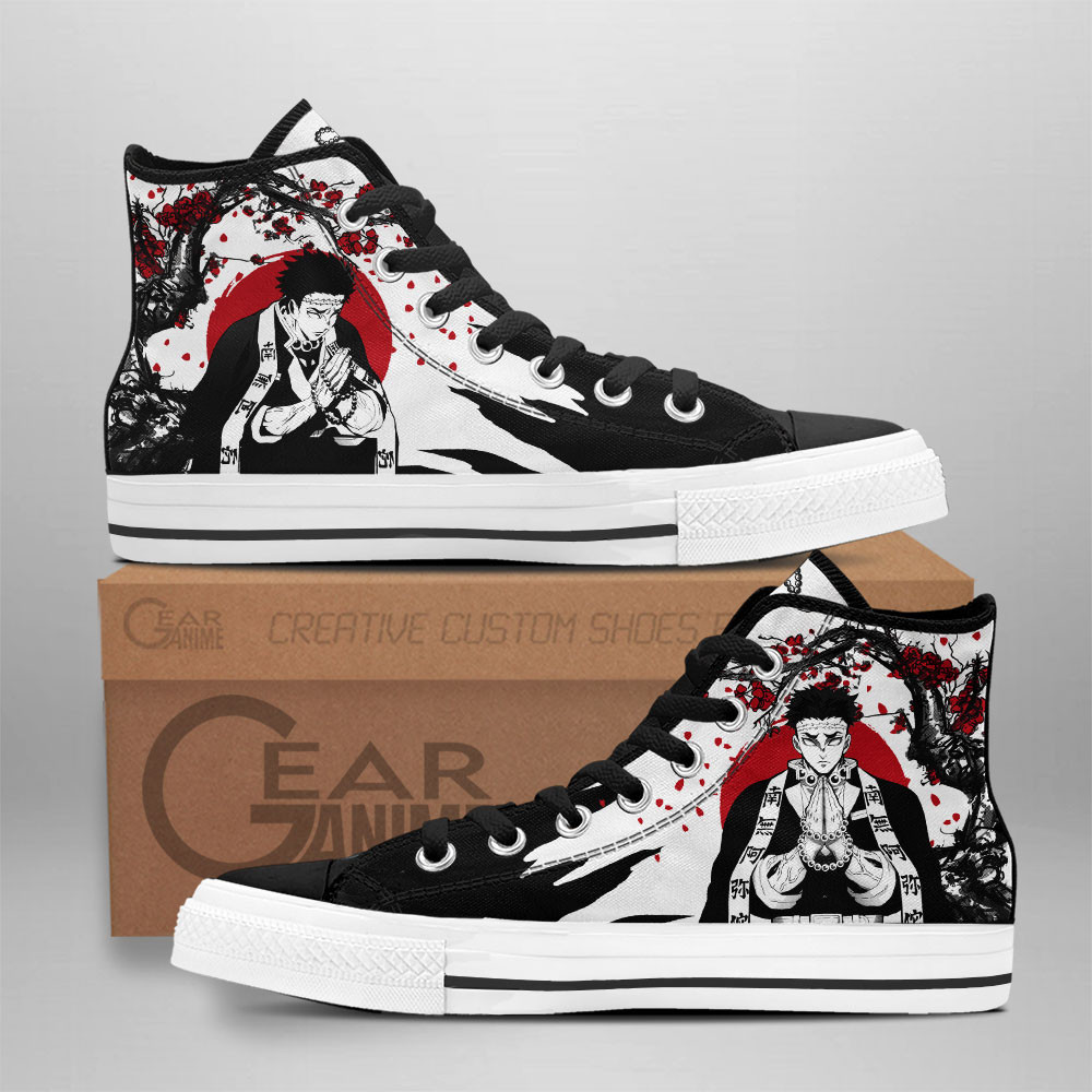 Gyomei Himejima Custom Anime High-Top Canvas Shoes