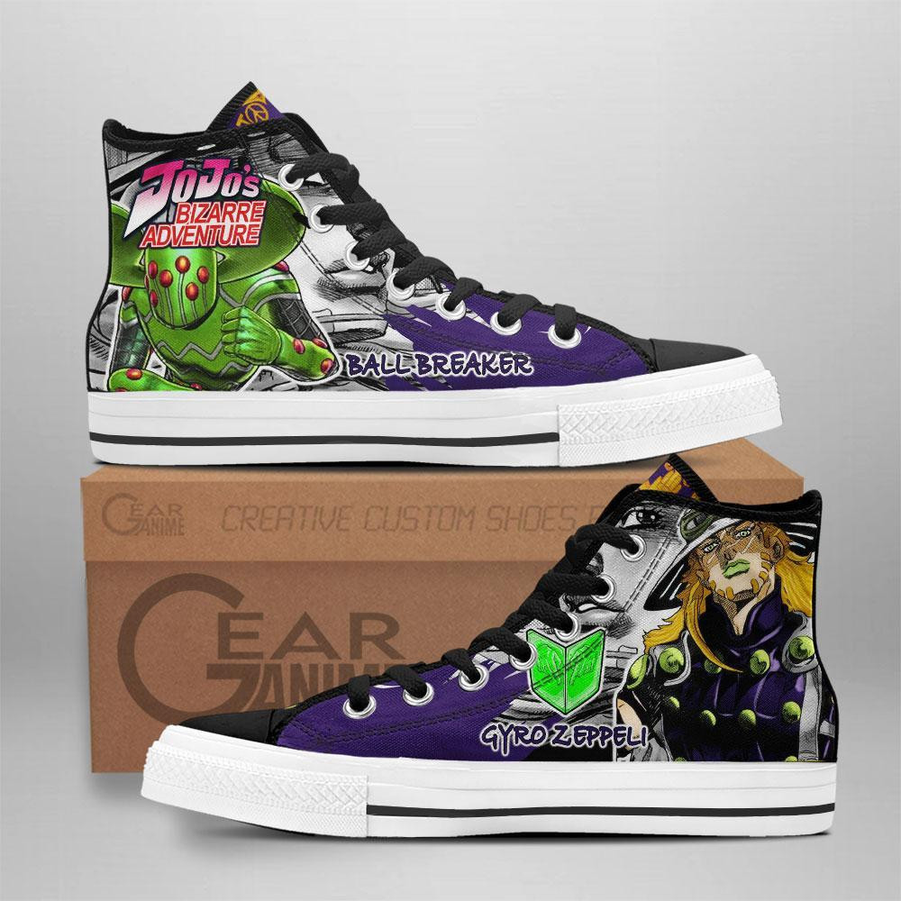 Gyro Zeppeli Custom Anime High-Top Canvas Shoes NTT111