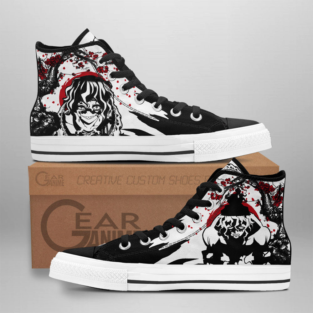 Gyutaro Custom Anime High-Top Canvas Shoes