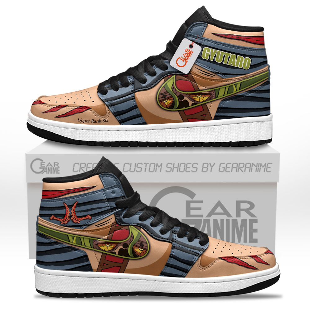 Gyutaro High-Top Leather Sneakers Custom Name