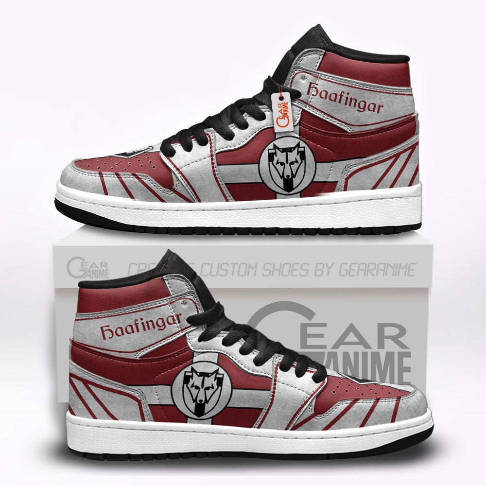 Haafingar Custom Gaming High-Top Leather Sneakers Elder Scrolls Custom Shoes