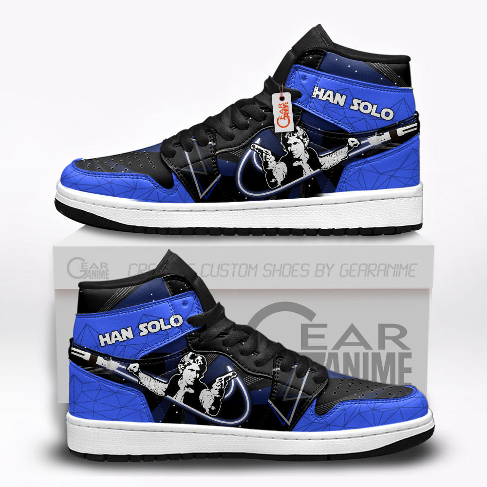 Han Solo Custom Movie High-Top Leather Sneakers
