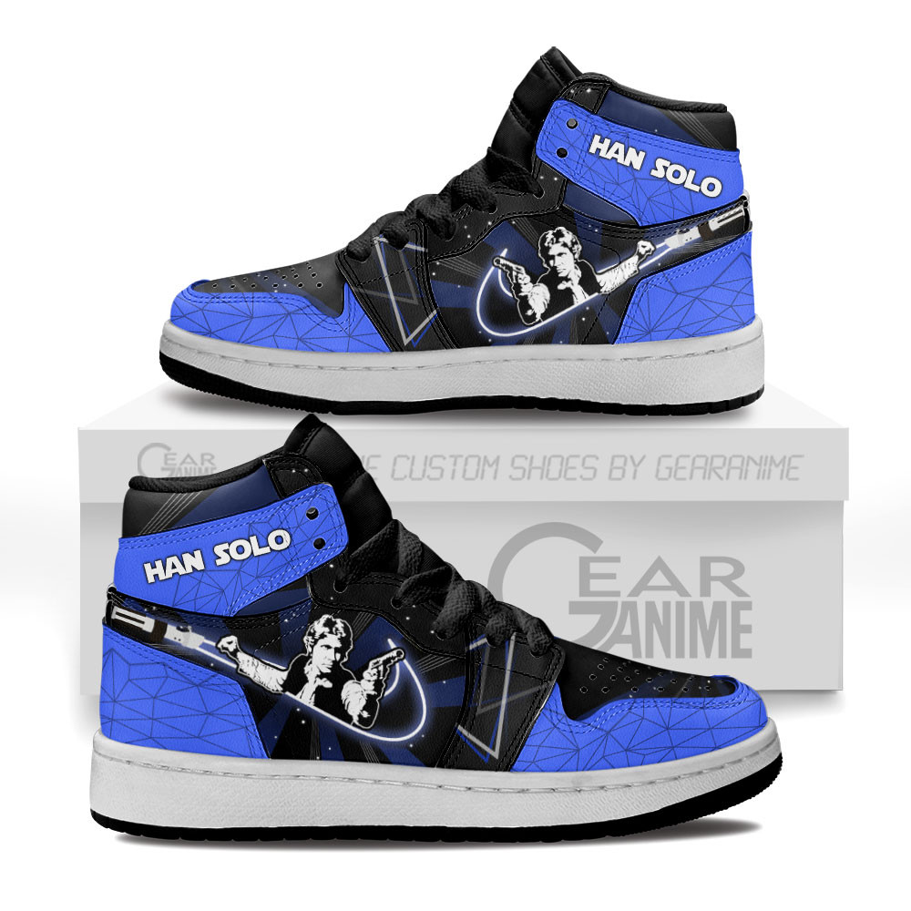 Han Solo Kids High-Top Leather Sneakers
