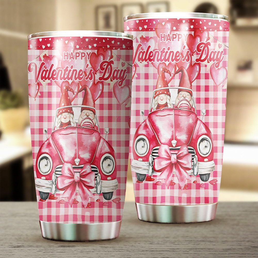 Happy Valentine’s Day Gnomes Tumbler