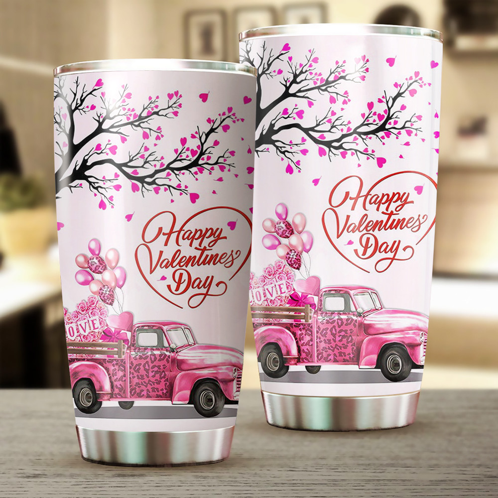 Happy Valentine’s Day Truck New Home Gift Tumbler