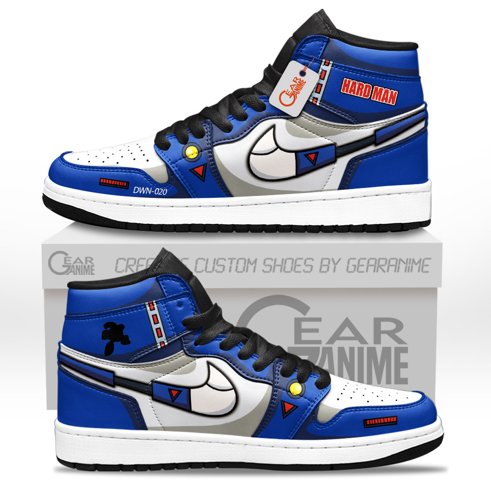 Hard Man Custom Gaming High-Top Leather Sneakers Mega Man Shoes