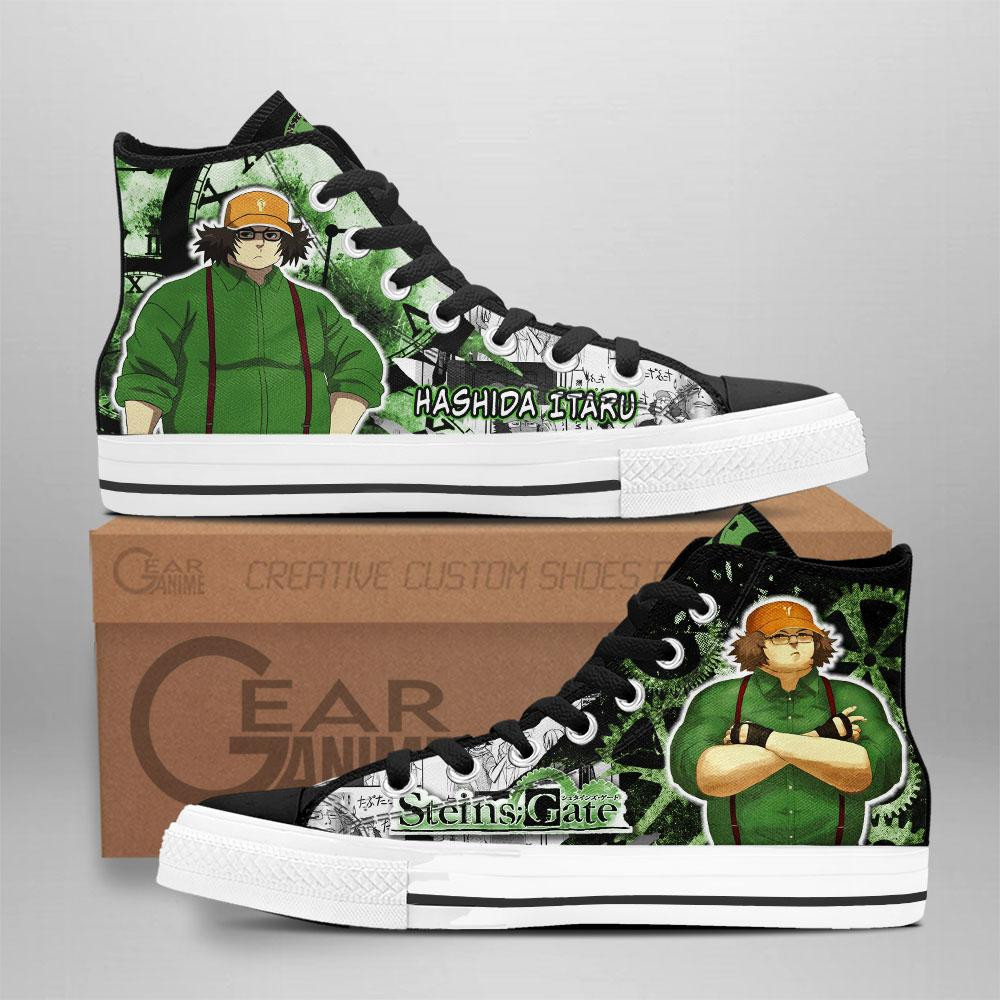 Hashida Itaru Custom Anime High-Top Canvas Shoes NTT080