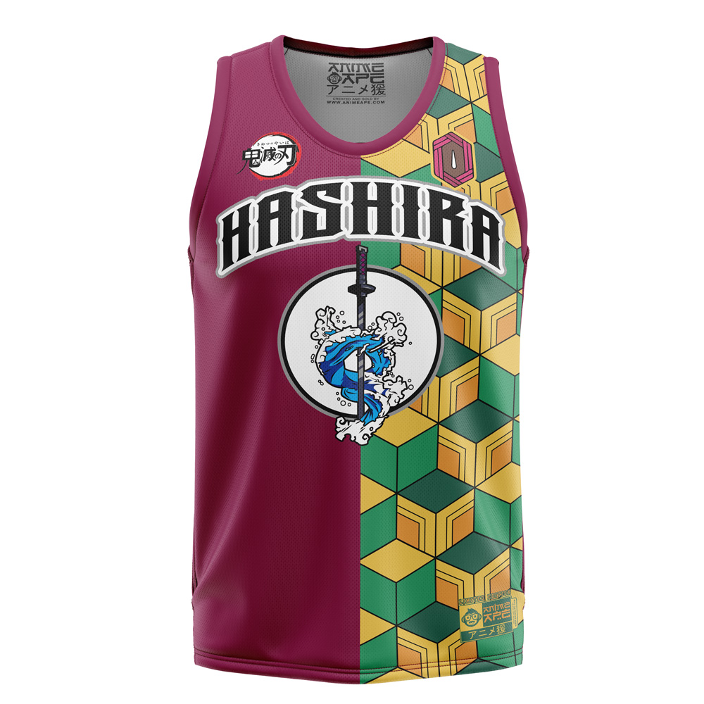 Hashira Giyu Tomioka Demon Slayer Basketball Jersey