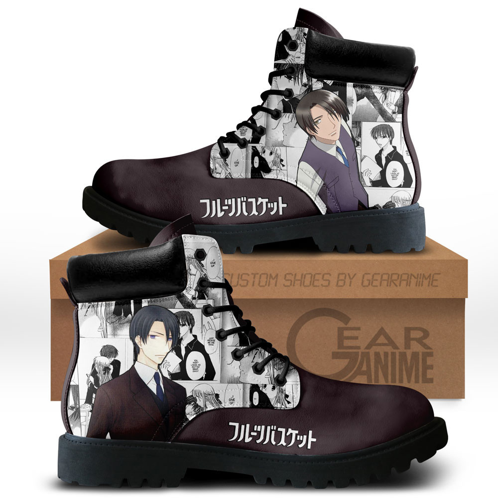Hatori Sohma Custom Anime Combat Boots NTT071