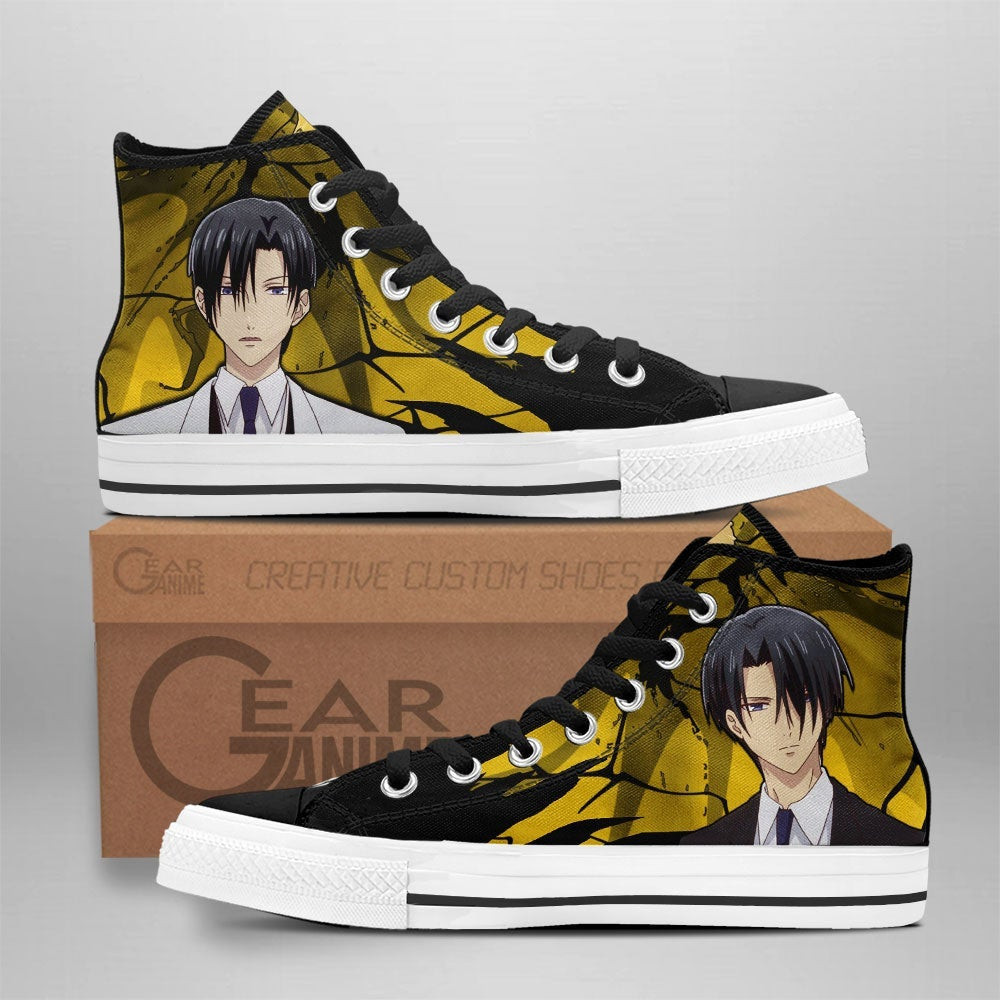 Hatori Souma Custom Anime High-Top Canvas Shoes