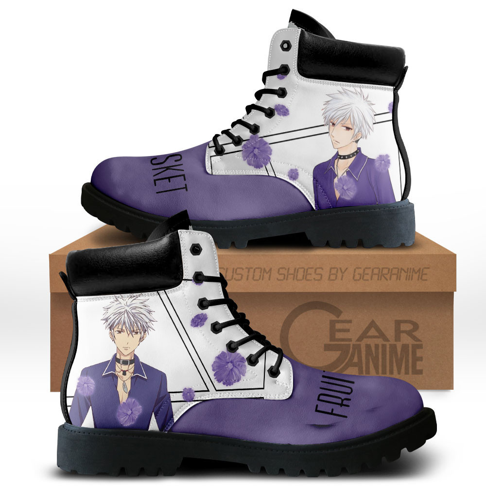 Hatsuharu Sohma Custom Anime Combat Boots MV0512