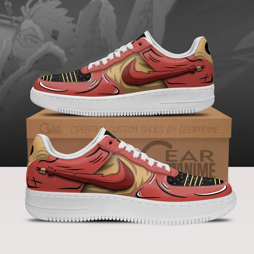 Hawks Custom Anime Low-Top Leather Sneakers
