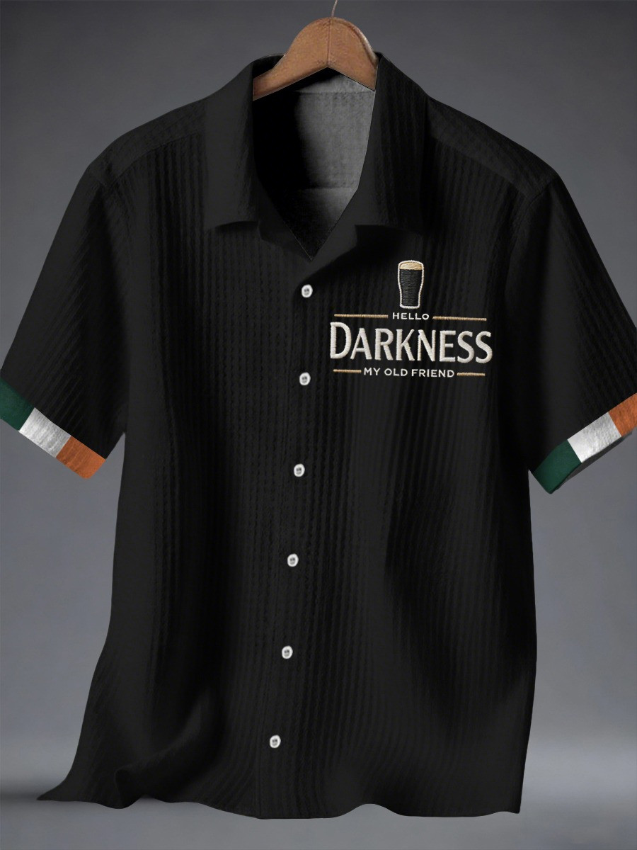 Hello Darkness My Old Friend Hawaiian Shirt Drink With you Again Clothes Gifts For Men's